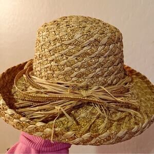Neutral Tan Straw Hat Adventurer one size